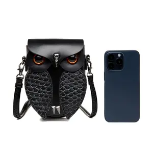 Women'S Shoulder Crossbody Bag Vintage Punk Owl Shaped Purses