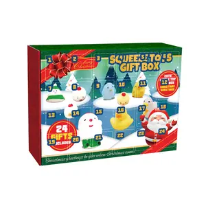 Soft Vinyl Toy Christmas Advent Calendar Adorable Christmas Mystery Boxes Collectibles, Kids' Party Gifts, Birthday Presents Includes 24 different cute mystery boxes Christmas countdown calendar suitable for boys and girls decor vintage Artificial Tree
