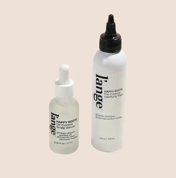 L'ANGE HAIR - 2-Piece Oil Control Haircare Set with Clarifying Pre-Shampoo Wash & Scalp Serum for Oily, Congested Scalps & Visible Buildup, Grid Apply, Duo Set, Lifts Buildup, Daily, Hairline, Liquid, No, Leave 10 Min