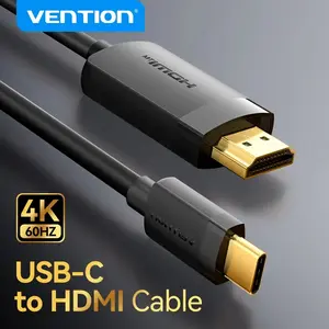 Vention USB C to 4K HDMI-compatible Cable Adapter 4K 60Hz for MacBook Pro iMac iPad Pro for Samsung Galaxy Type C to HDMI 2.0 1.5M 2M HDMI Cord