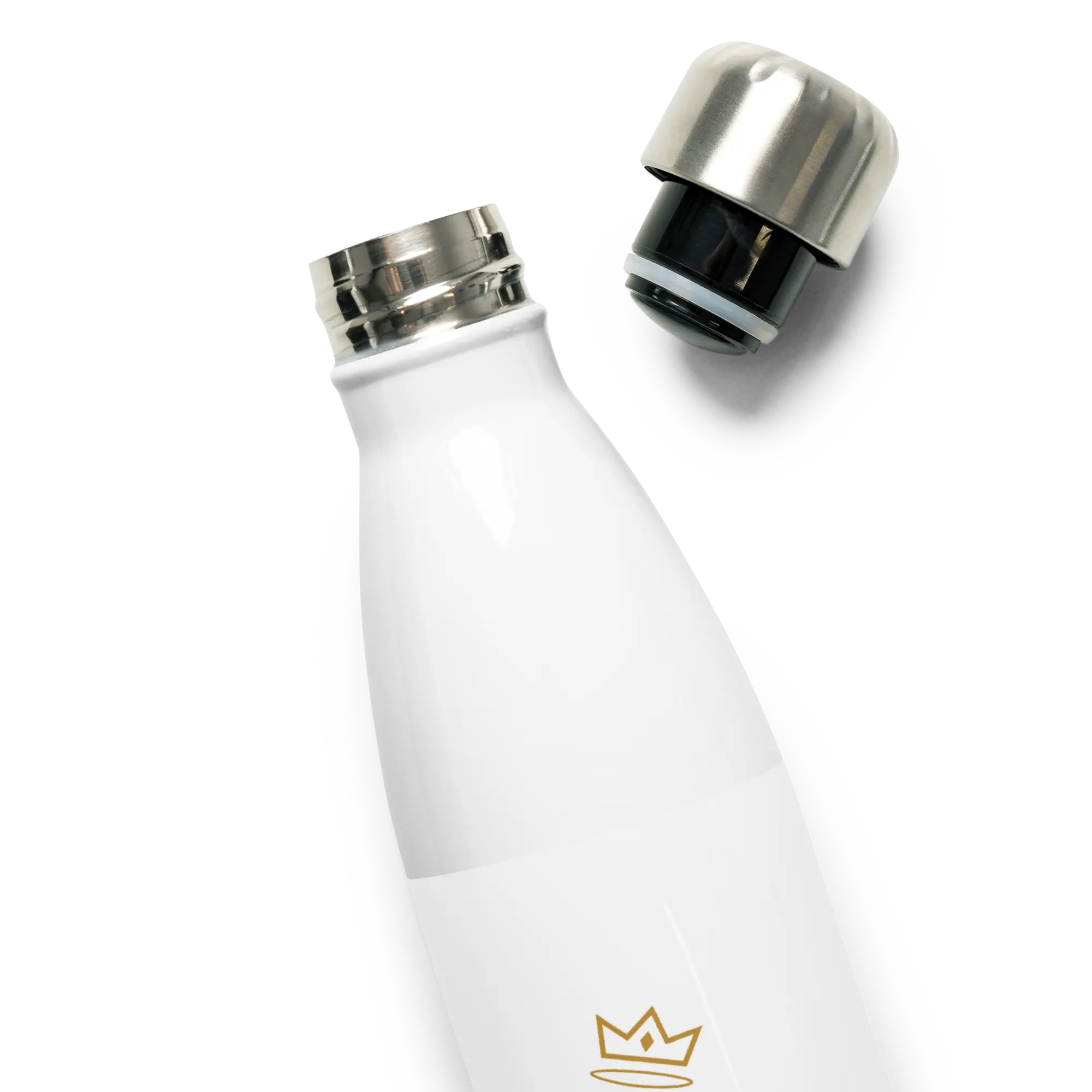 BLACK MAJIC Steel Bottle — White