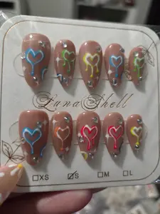 Drip Heart Press-On Nails