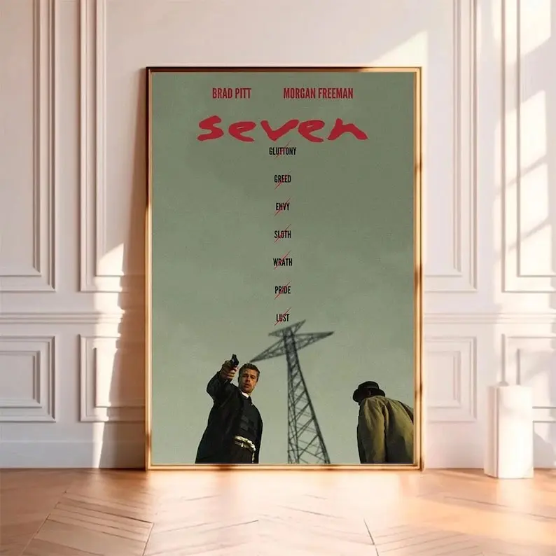 Se7en Movie Vintage Film Wall Art Poster