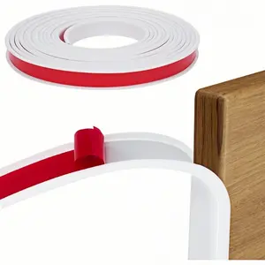 1 Roll of 10m/393.7 Inch Self-adhesive TPE Edges Banding, Easy To Install, Self-adhesive Cabinet Decorative Edges Banding, Suitable for Modern Home Decoration