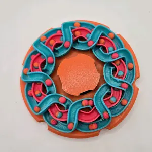 3D Printed Zoetrope - Marble Race Animation Spinner (Animation only viewable through methods in description)