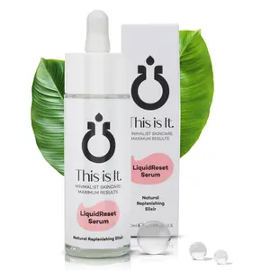 This Is It. Beauty LIQUIDRESET SERUM - Restores Microbiome & Deep Hydration with Hyaluronic Acid Bulgarian Rose Oil & Probiotics for Smooth Radiant Skin Repair