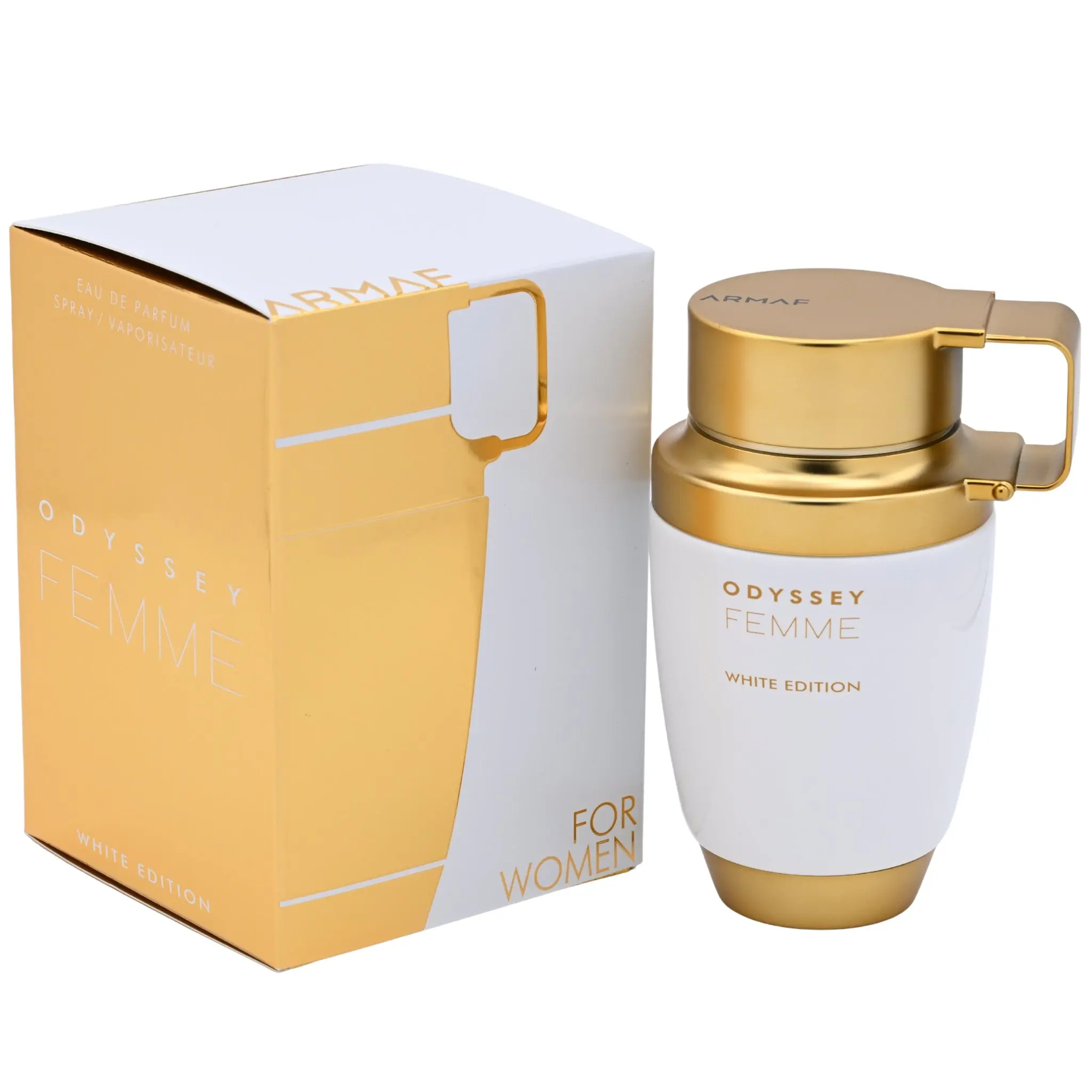 Brand New Armaf Odyssey Femme White Edition Eau de Parfum Spray for Confident Women, Honeysuckle & Citrus Scent, 2.7 oz (80 ml) - Sterling Parfums, 2 to 2.9 fl oz Range, Iris Base, Everyday Wear, 80Ml, Retail Box, Perfumes For Women, Women Perfumes