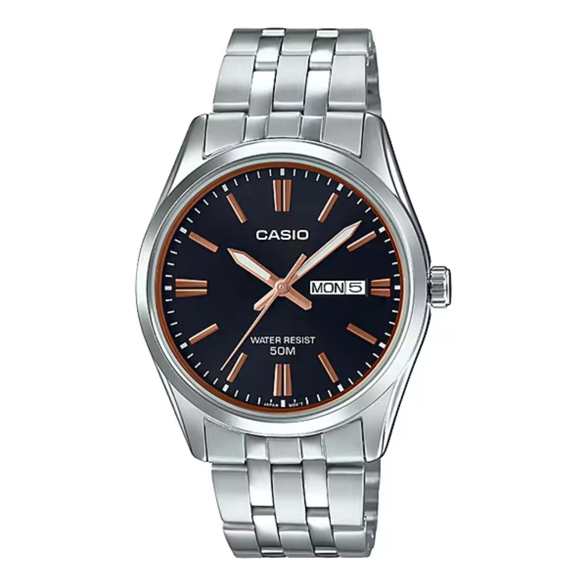 Casio Men’s Stainless Steel Analog Watch Black Dial - MTP-1335D-1A2V