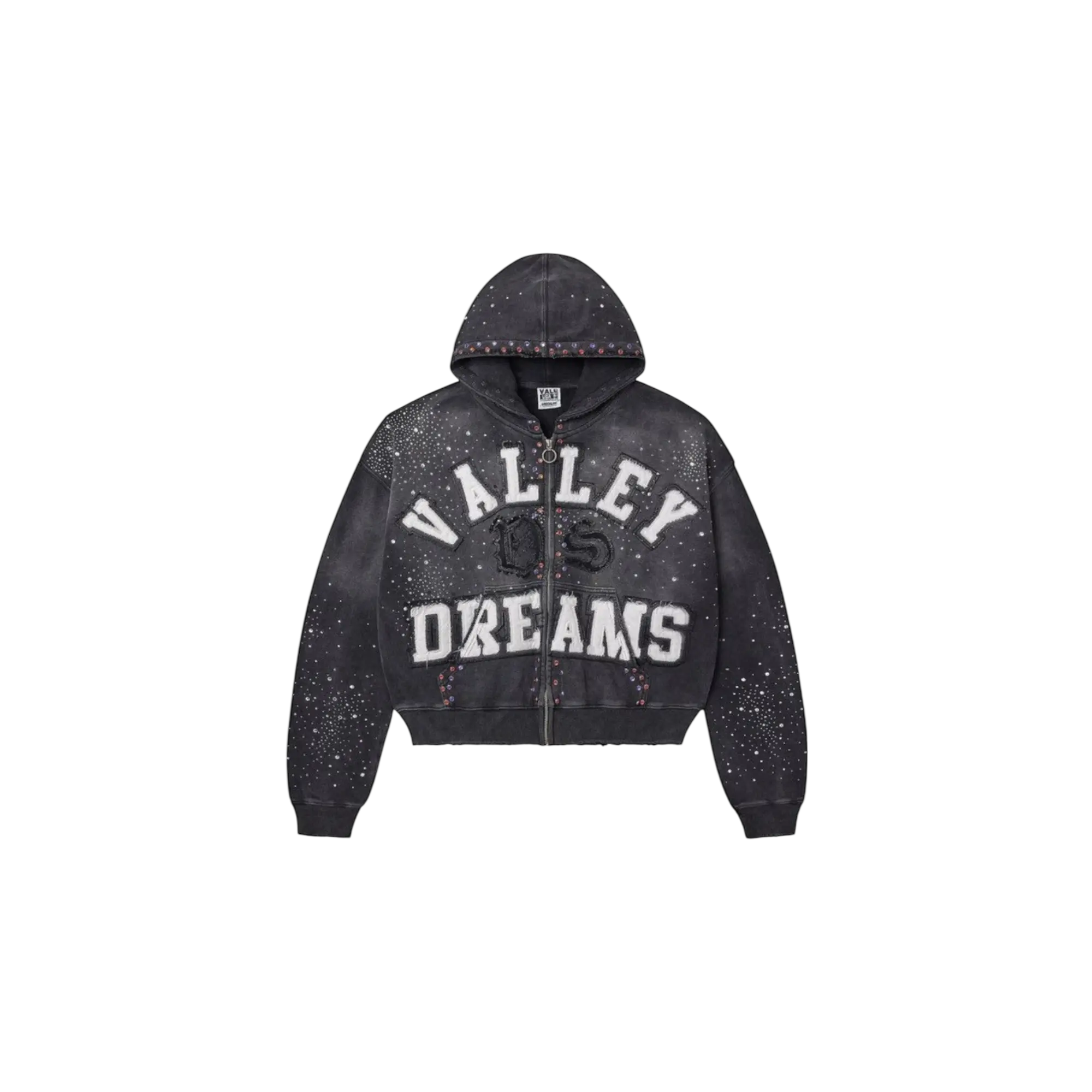 Vale Forever Classico Zip Up Hoodie Black