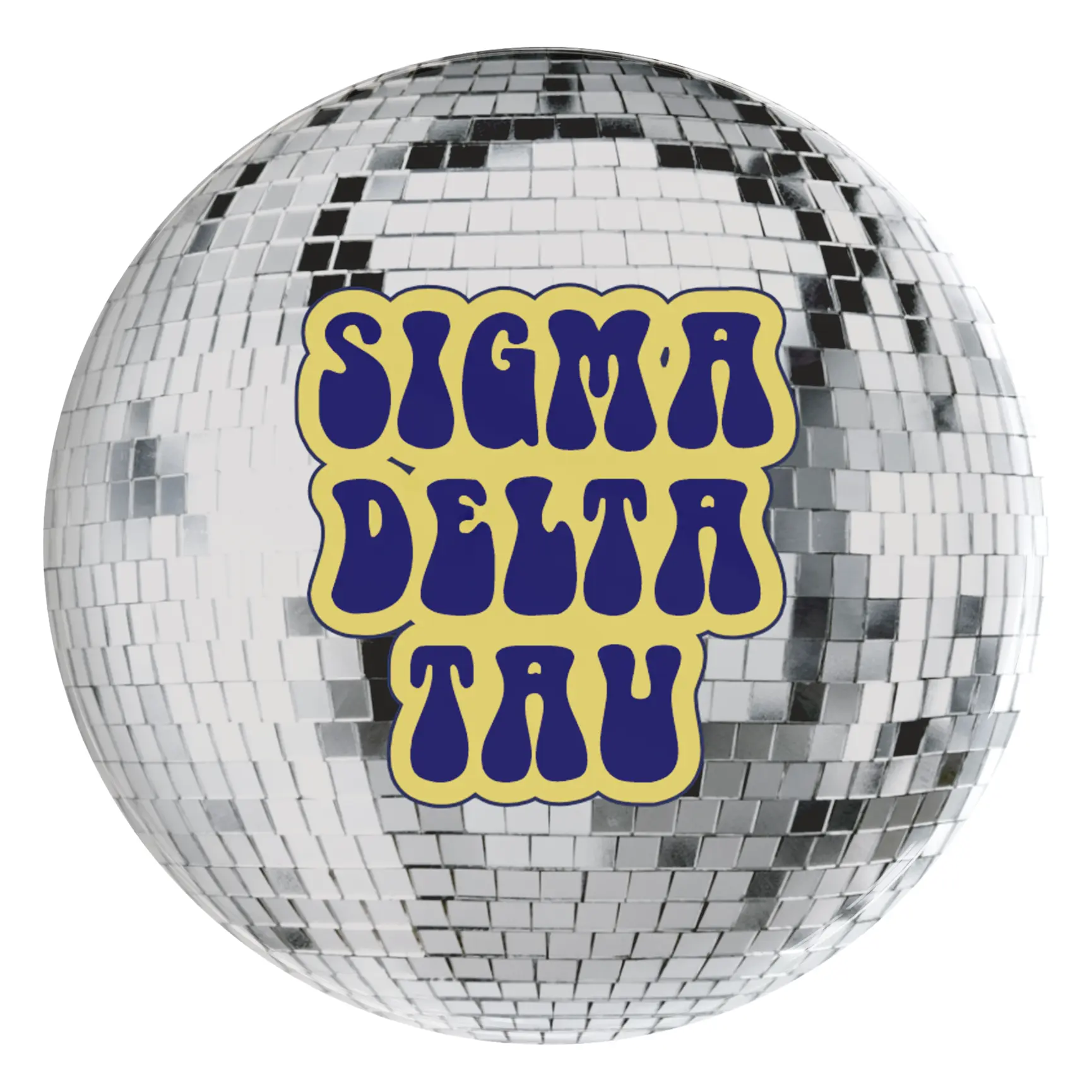 Sigma Delta Tau Disco Sorority Button