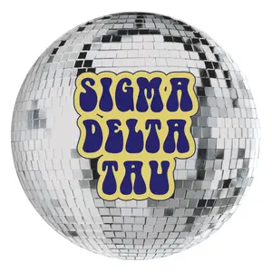 Sigma Delta Tau Disco Sorority Button