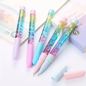 Creative Glitter Liquid Ink Pen, 5/10pcs Shimmering Sand Effect Writing Pen, Writing Stationery for Students & Office Use