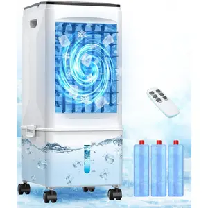 Portable Air Conditioners, [2.5 Gal]  Cooling Evaporative Air Cooler, 60W Quiet Portable AC Unit w/Remote & Timer, 4-IN-1 Swamp Cooler, Windowless Air Conditioner Fan for Bedroom Dorm Garage