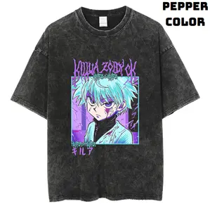 Murderer Vintage Tee, Zoldyck Killua T-Shirt, Hunter x Hunter Graphic Tees, Anime Clothing, Unisex Anime Manga Shirt Menswear Womenswear Streetwear