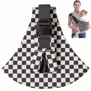 LUJIFO Checkerboard Baby Side Carrier - Lightweight Toddler Sling | Perfect Mother's Day Gift
