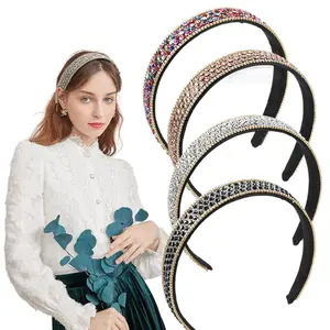 A Set of 4 Pcs Rhinestone Headbands for Women,Fashion Glitter Sparkly Diamond Headbands,Flower Girls Back to School Prom Hair Accessories,Halloween Christmas Party Gifts,Hand Tools Kits