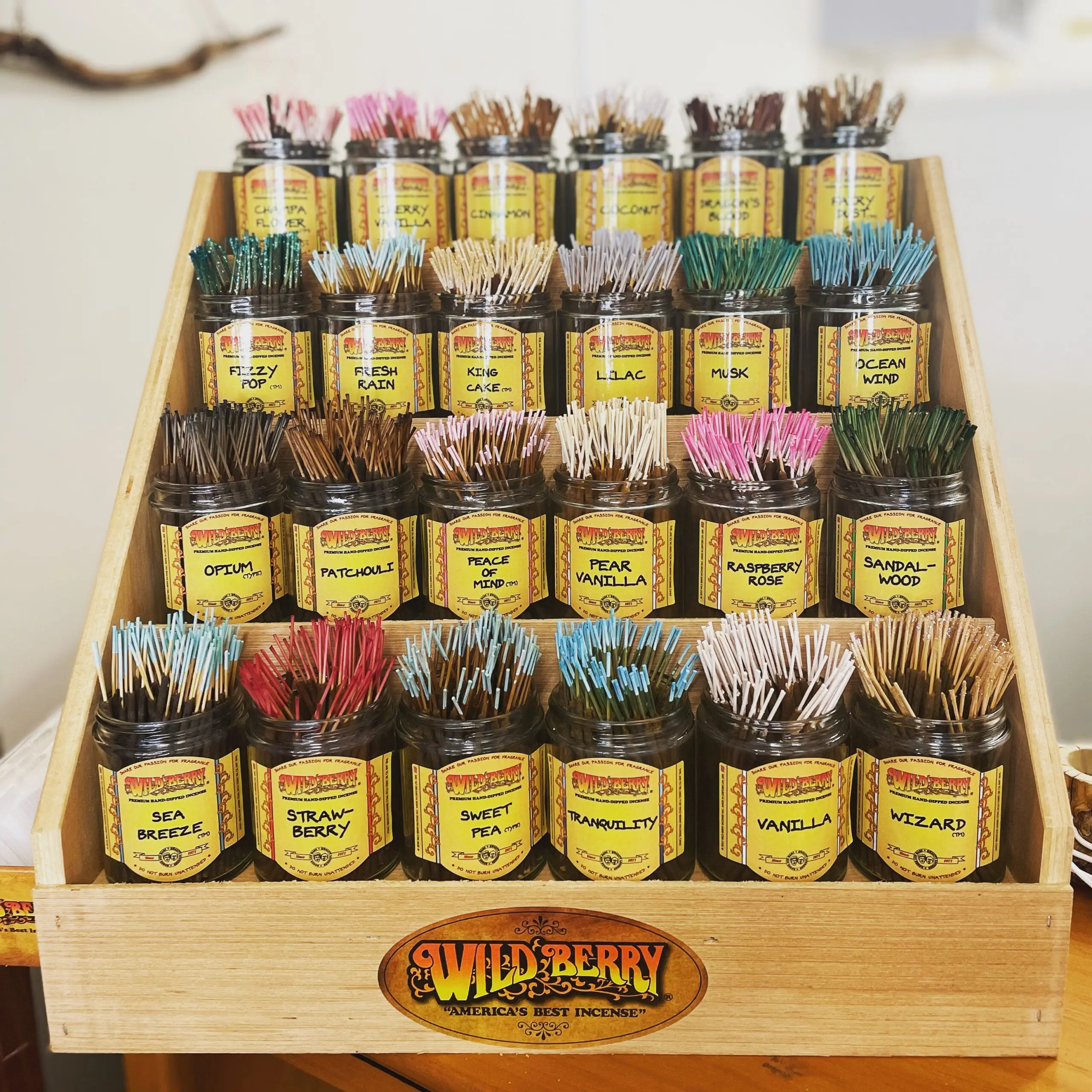 Wildberry Incense Shorties Jar Pack - Fruit Scented, Vanilla Scented, Aromatic Scents for Home Fragrance