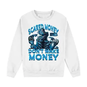 Scared Money Sweatshirt Match  9 Powder Blue | Color-Match Design | Adjustable Fit (S-5XL) | Shirt To Match Sneaker