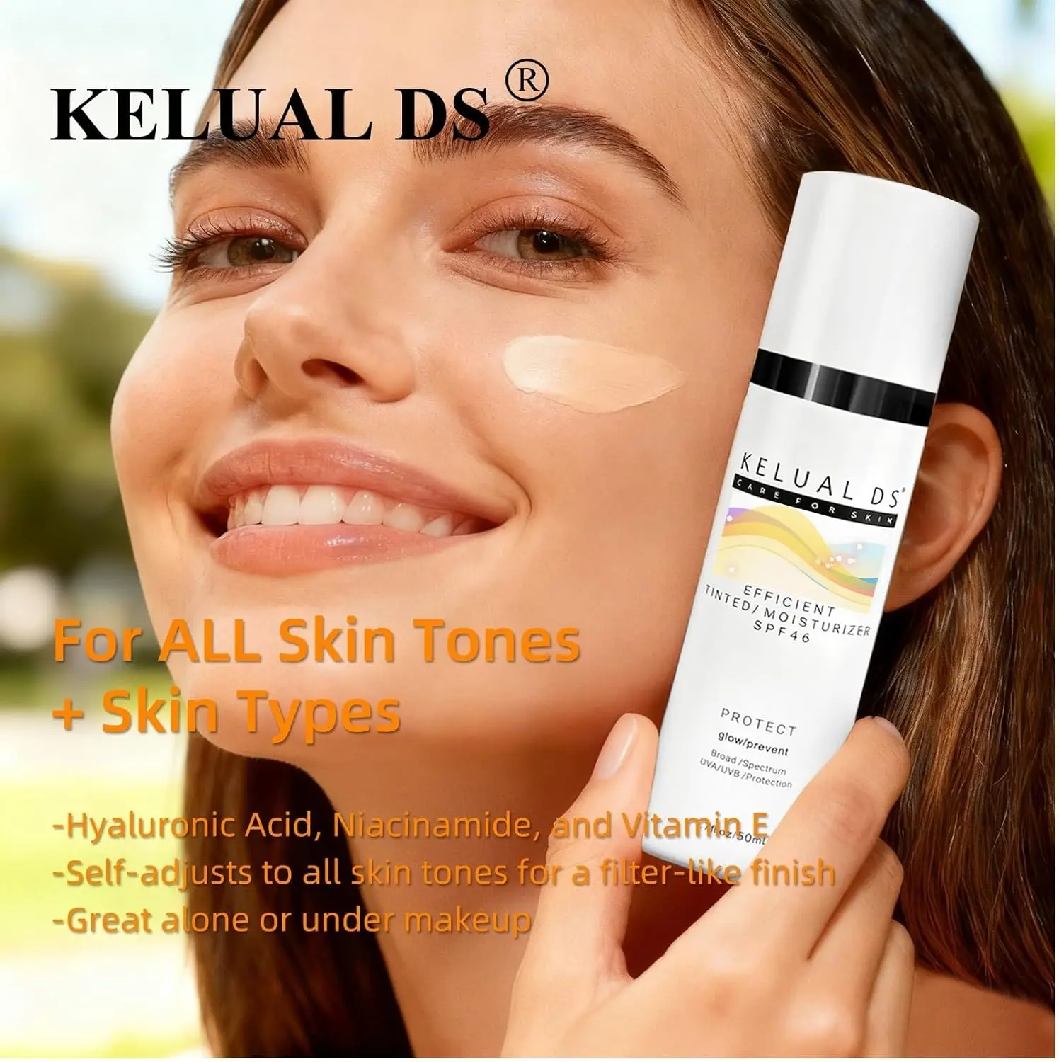KELUAL DS Anti-Aging Tinted Face Moisturizer & Sheer Face