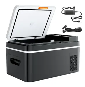 Car Refrigerator 23QT, DC 12/24V & AC 110-240V Portable Compressor Fridge, -4F to 68F Car Freezer with APP Control, for RV Camping Road Trips Fishing 22 L