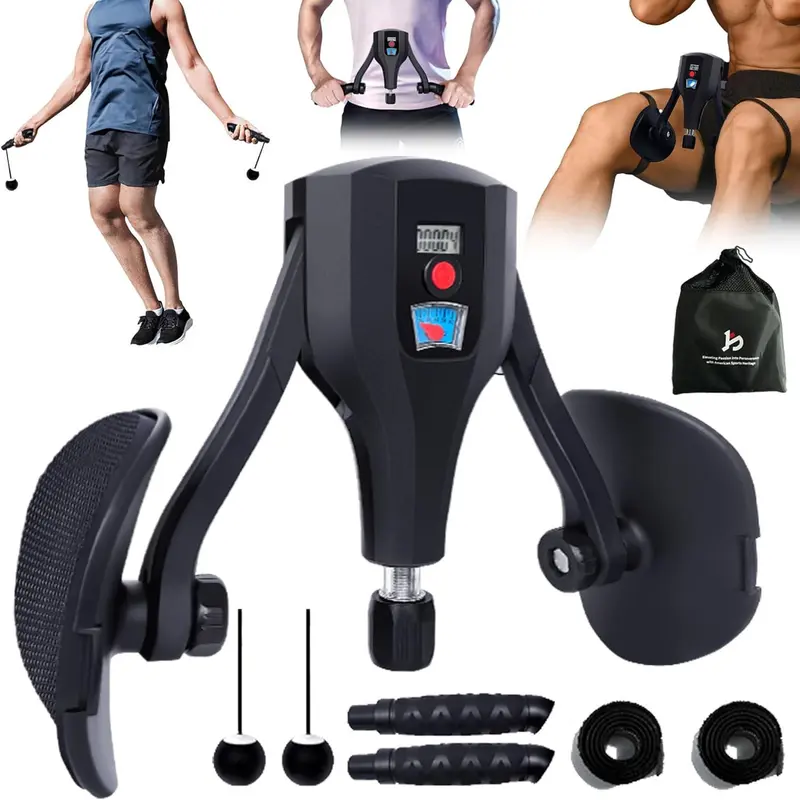 Hiyoga Thigh Trainer 0-132 lbs Adjustable Resistance Pelvic Floor Muscle Kegel Exerciser, Thigh Exerciser & Booty Trainer for Women & Men, Pelvic Floor Exercise Workout Machine