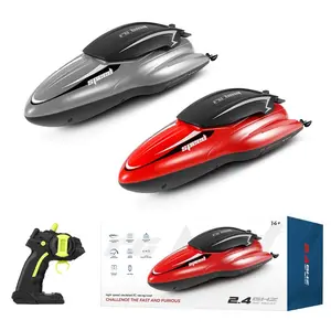 Remote Control Boat, 1 Box 2.4G RC Speedboat, Waterproof Rechargeable High Speed Racing Model Electric Boat, Radio Control Outdoor Boats Toys for Boys