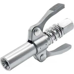 Grease Gun Coupler Double Handle High Pressure Quick Release Lock Oil Nozzles