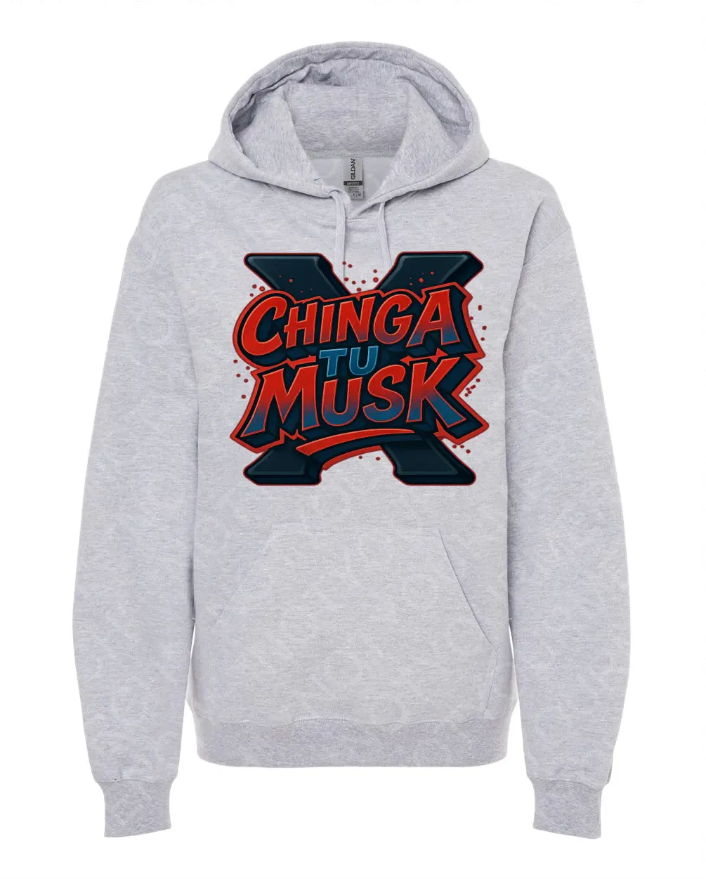 Chinga Tu Musk Hoodie | Anti-Tech Bro Unisex Hoodie | Protest Graphic Sweatshirt | Bold Political Statement