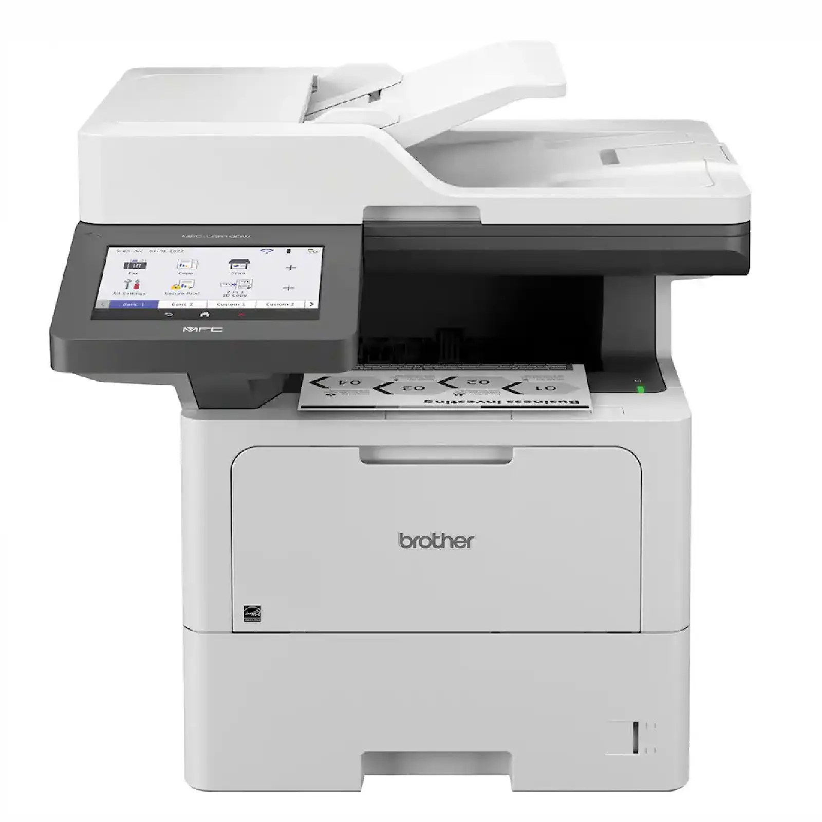 Brother MFC-L6810DW Wireless Laser Multifunction All-In-1 Printer - Gray, High Res., LCD Screen, Home/Office Use, MFCL6810DW
