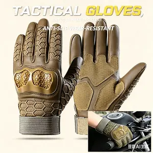 2026 Ready Stock Tactical Full Finger Gloves for Men & Women, Shock-Absorbent Wear-Resistant Non-Slip Hard Shell Protection, Outdoor Sports & Cycling Gloves for Spring, Summer & Autumn