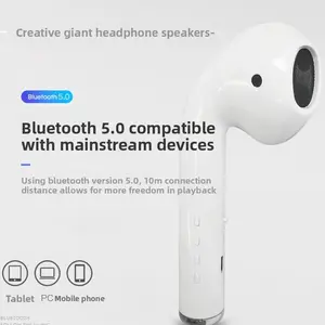 Giant Headphone Speaker Wireless Bluetooth 5.3 with Mic TWS Stereo Sound 20H Playtime Portable Bass Subwoofer for Home Party Outdoor Travel