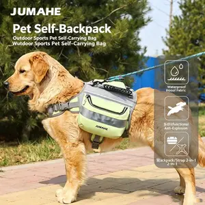 Dog Backpack for Large and Medium Dogs, Outdoor Sports and Travel Dog Bag, Pet Carrier with Harness, Comfortable and Durable