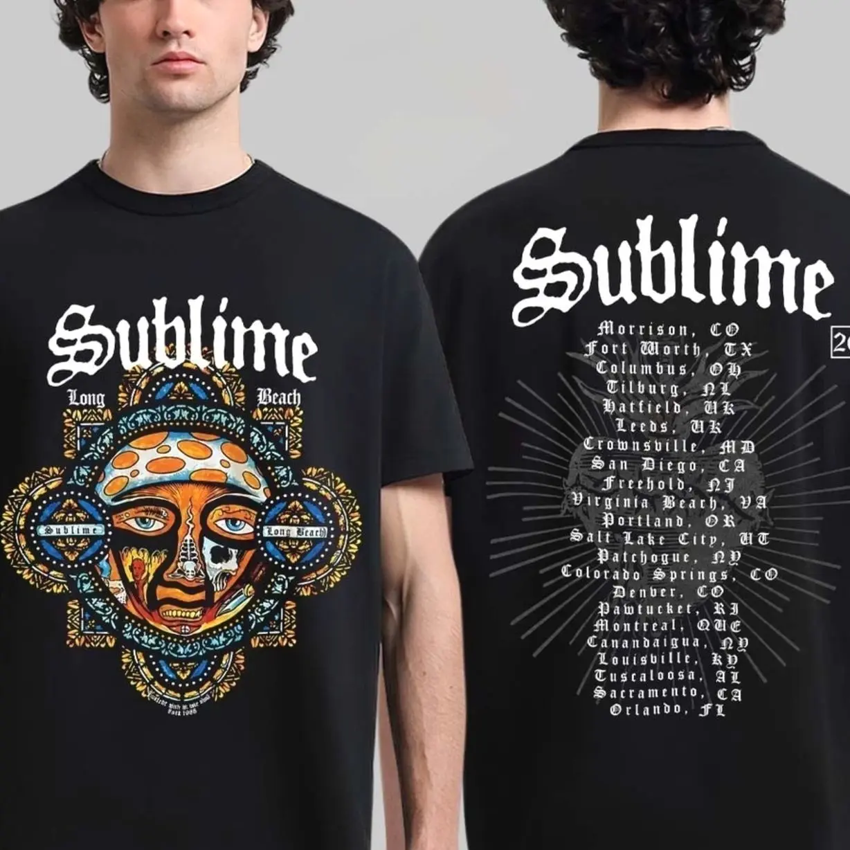 Sublime World Tour 2026 Shirt, Vintage Sublime Band Aesthetic Boho 80s Shirt, Band Shirt, Unisex Vintage Graphic T-Shirt N