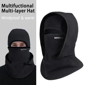 Winter Warm All-In-One Hat Scarf Ear Cover Balaclava Soft Comfort Outdoor Windproof Neck Warmer for Men Women Motorcycle Skiing Fishing, Windproof Face Mask style fit face