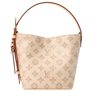 Louis Vuitton All In BB Monogram Coated Canvas Bucket Bag for Women, Small Size, Beige