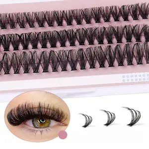 60 clusters, 40D C roll, 101214mm cluster eyelashes, single eyelash extension, soft and natural, fake eyelashes made at home, Eyelash Set