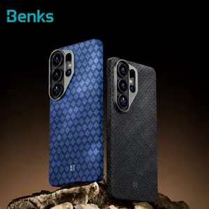 Benks ArmorGrid ArmorAir Phone Case Built with DuPont 600D Kevlar for Samsung Galaxy S26 Ultra – Slim Lightweight TPU Frame, Aluminum Camera Protector, Precision Lens Protection, UV Resistant Coating, Compatible with MagSafe