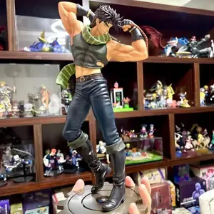 Jojo'S Bizarre Adventure Josef Joestar Action Figure Pop Culture Collectible Toy Hand-Made Er Qiao Swing Hammer Model Ornament