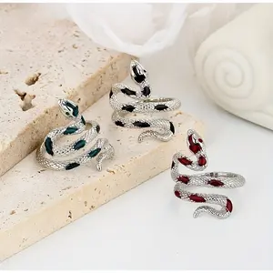 Exquisite Snake Shape Open Ring - Statement Jewelry , Simple yet Bold Niche Design, Animal-Inspired Accent, and Timeless Elegance