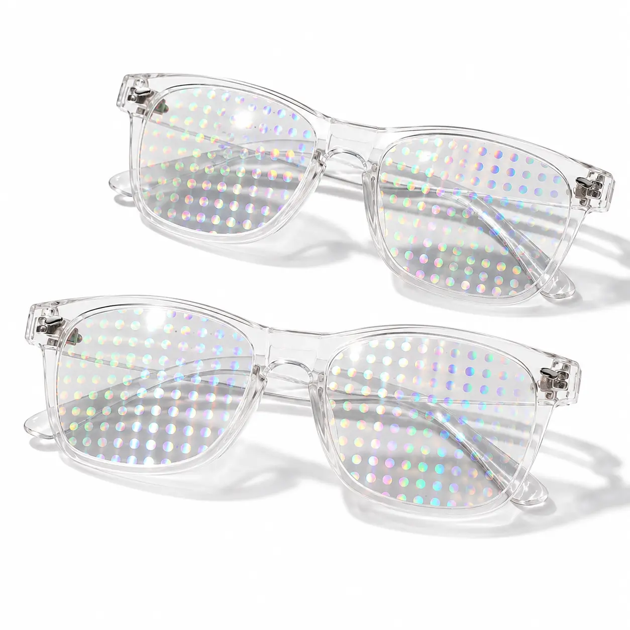 Rainbow Diffraction Glasses, Prism Rainbow Rave Glasses for Halloween Party, Festival Concert Costume Accessories, Halloween Party Favors, Fun Party Supplies & Gift Ideas**