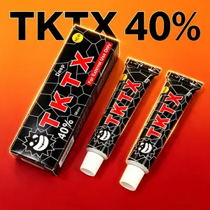 Deep Numbs TKTX-Black 40% 10g*2PCS Professional Tattoo Kream Painless Soothing Cream for 4-8 Hours Local Relief Maximum Intensity Beauty Personal Care Cosmetic