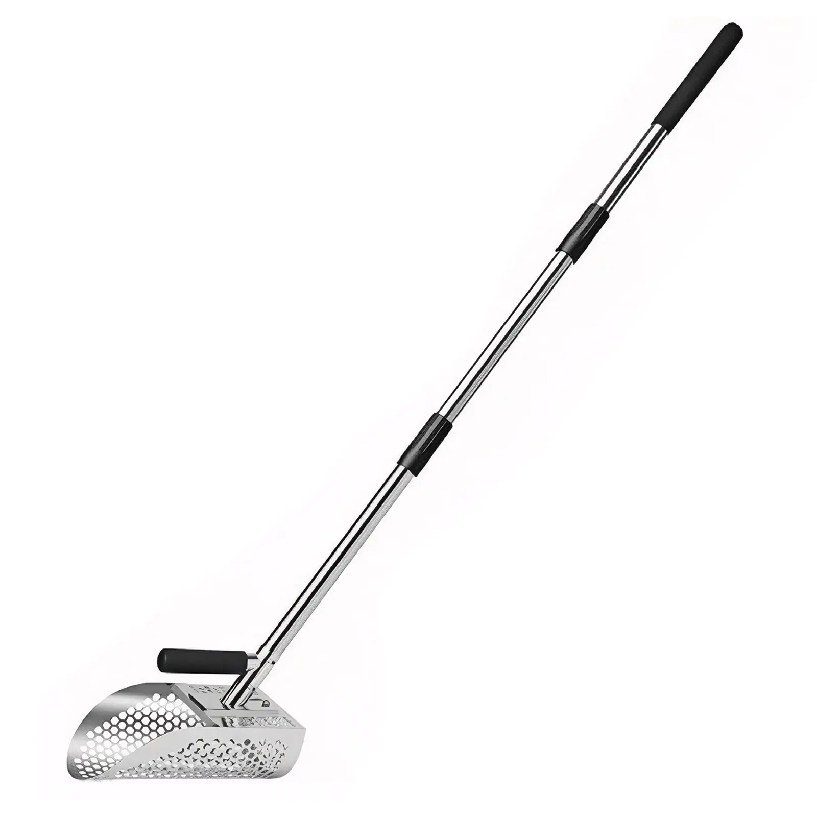 2 In 1 Stainless Steel Sand Scoop Multi-Function Metal Detector Scoop Wear Resist Fast Sifting Shovel for Underwater Backyard