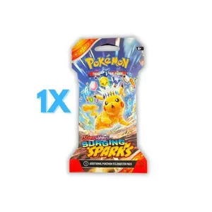 Pokémon TCG Surging Sparks Booster Pack - 10 Cards with Guaranteed Rares & Holo, Ultra Rares, and Secret Rares - Live Unboxing & Protection Guaranteed