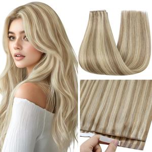 Full Shine Genius Weft Tape in Extensions Natural Human Straight Hair 1 Pcs 18-24lnch 50G And 4 Pcs 16-22lnch 90-120G #DealsForYouDays