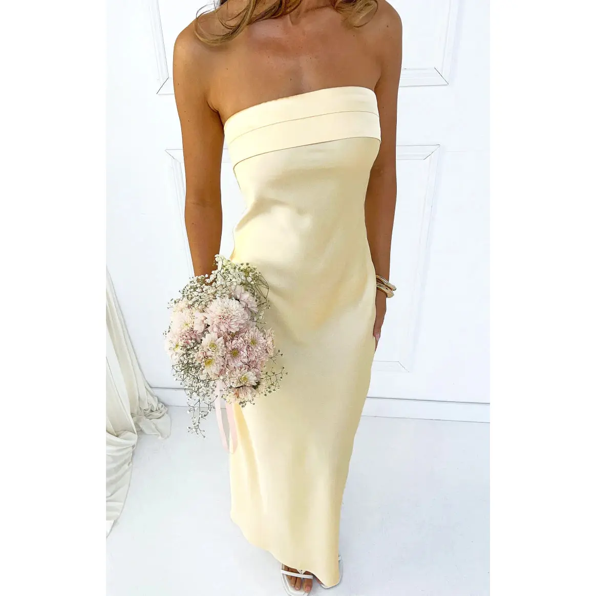 Maiah Yellow Maxi Dress