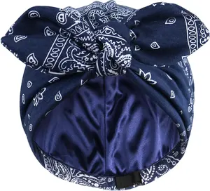 Satin Lined Beanies for Women Chemo Headwear Silky Lined Cotton Sleeping Cap