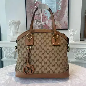 Pre-owned GUCCI calfskin Shoulder Bags BJ1102504027 Charm Medium Monogram