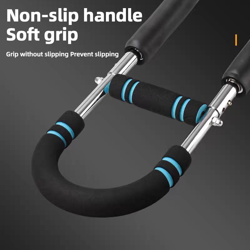 U-shaped Multifunctional Arm Strength Trainer, Chest Exercise Equipment, Portable Spring Resistance Band with 2 Adjustable Gears, Detachable Design, Comfortable Grip, Home Fitness Equipment