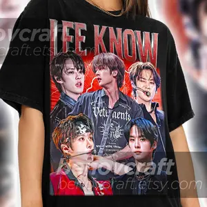 Stray Kids Lee Know Retro 90s Bootleg T-shirt, Stray Kids Shirt, KPOP T-shirt and Gift For Her or Him 1DX15