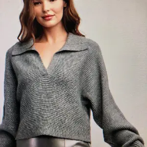 Long dolman sleeve ribbed crop sweater top Womenswear